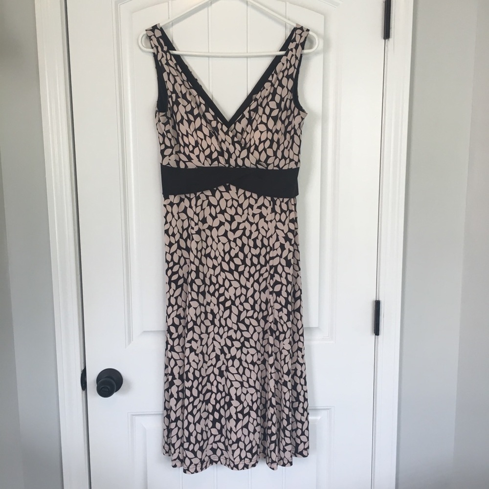 Kim Rogers Brown and Tan Sleeveless Dress Size 8